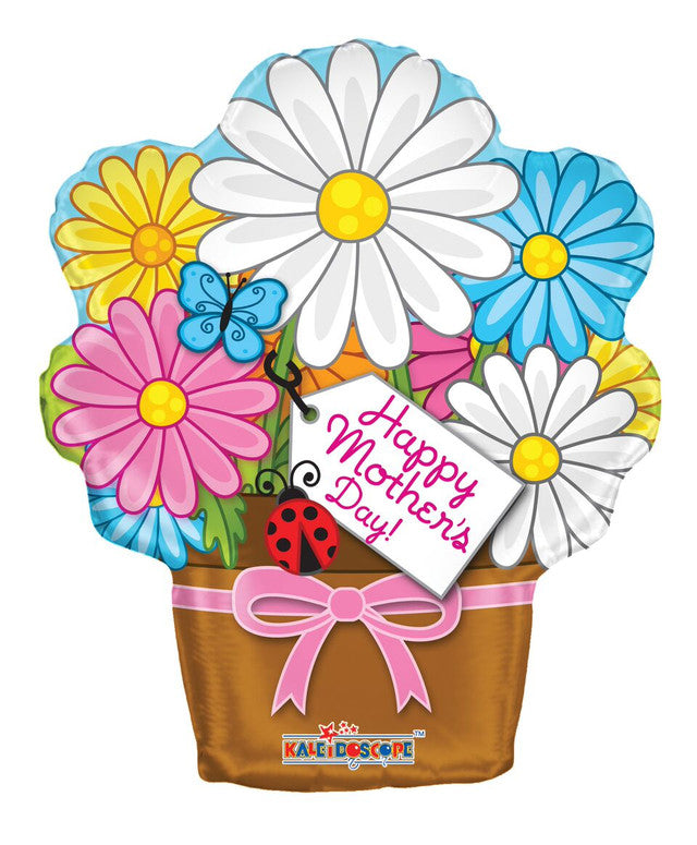 "Happy Mother's Day" Flower Pot Shape Balloon