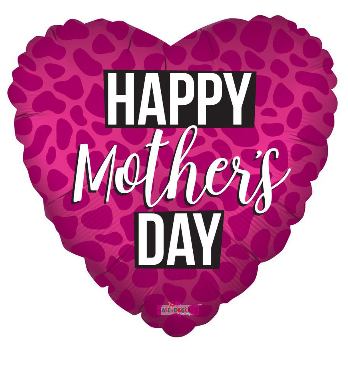 Mother's Day Animal Print Heart Shape Balloon