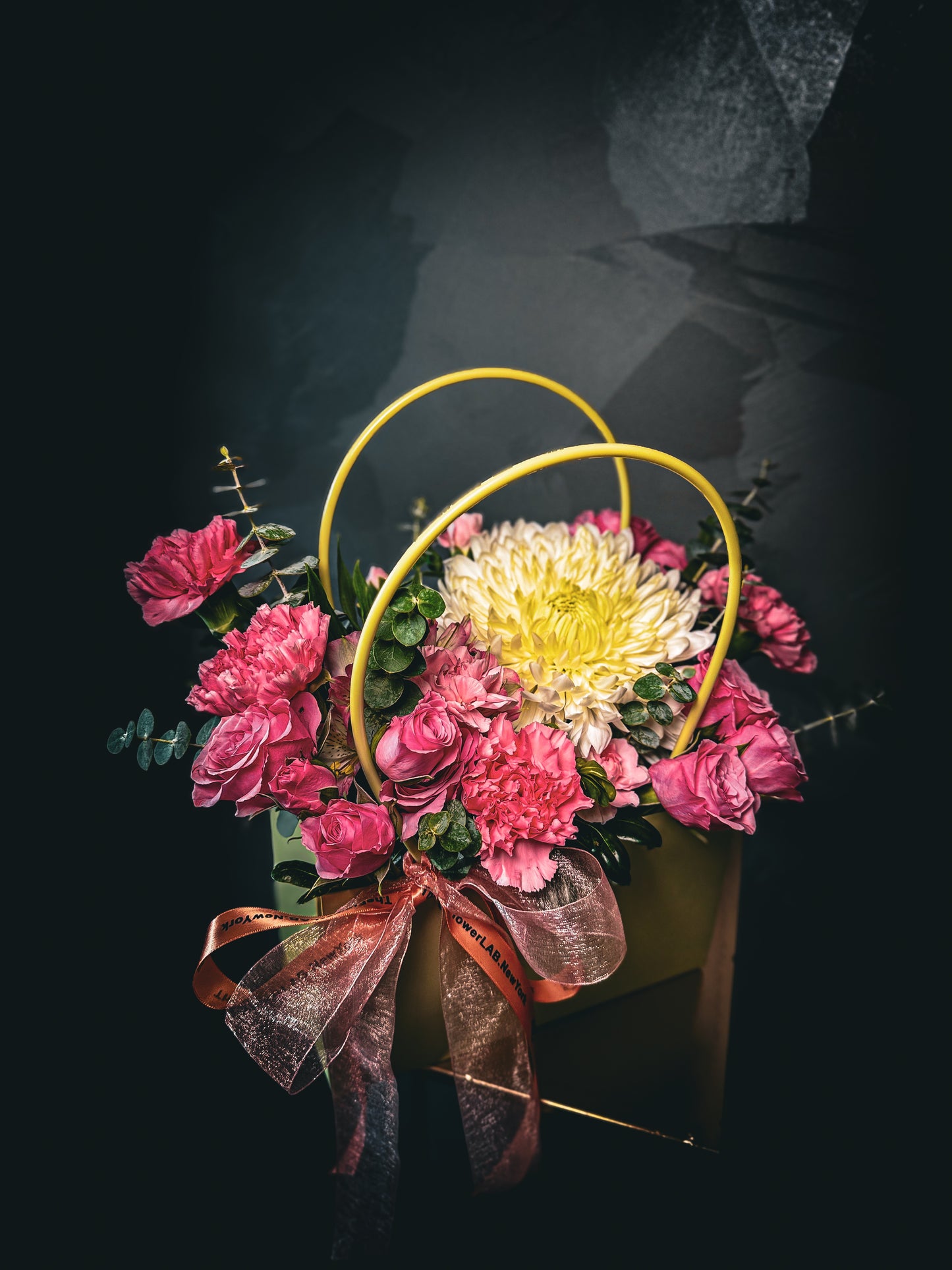Golden Charm Flower Bag