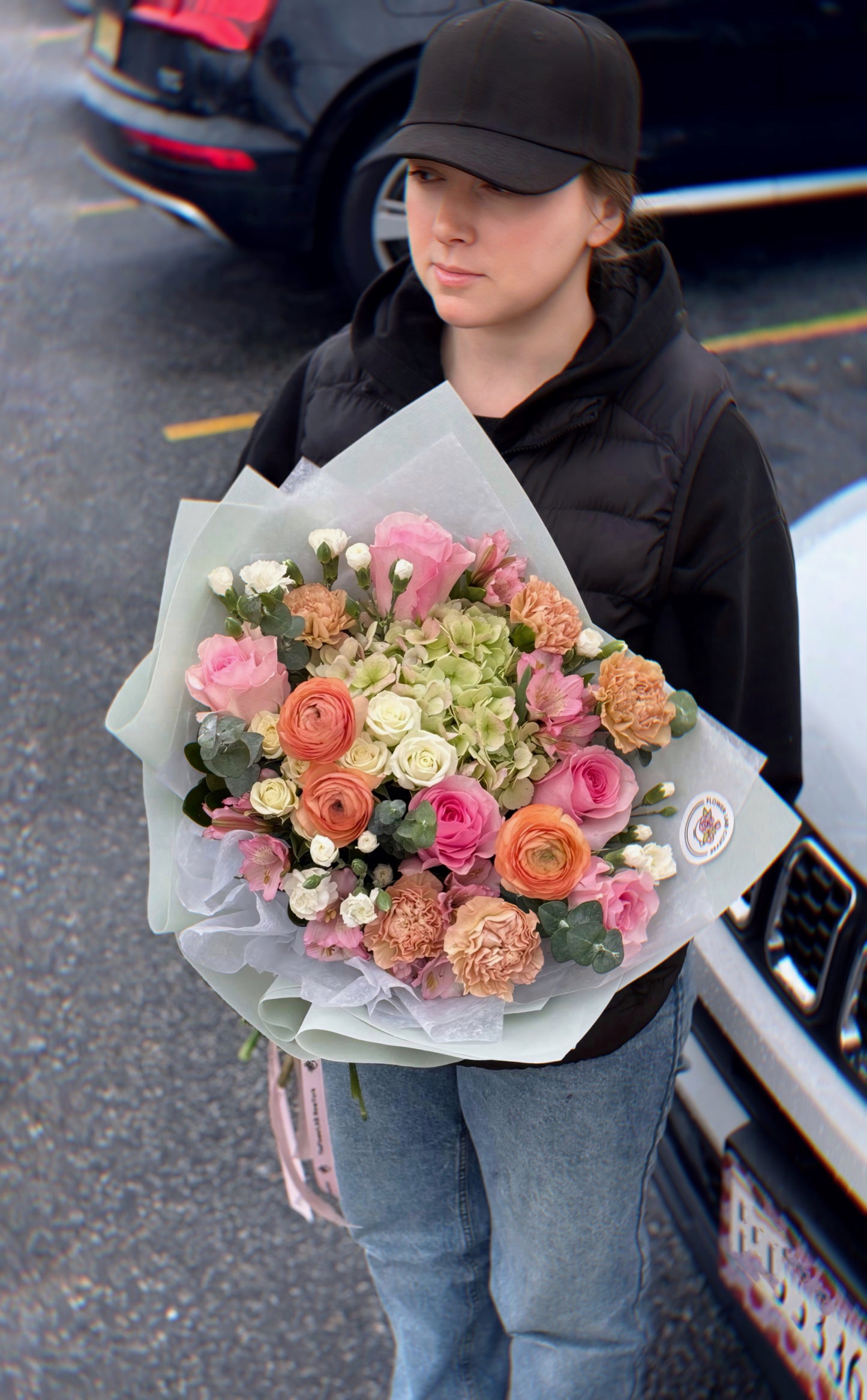Peach Blossom Delight – Flower Bouquet