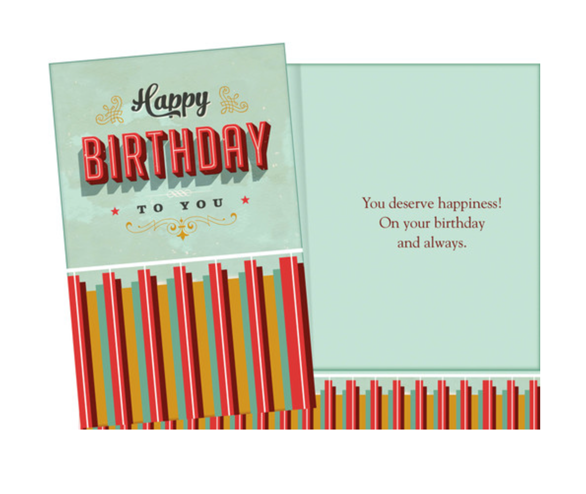 Happy Birthday to You – Classic Birthday Greeting Card