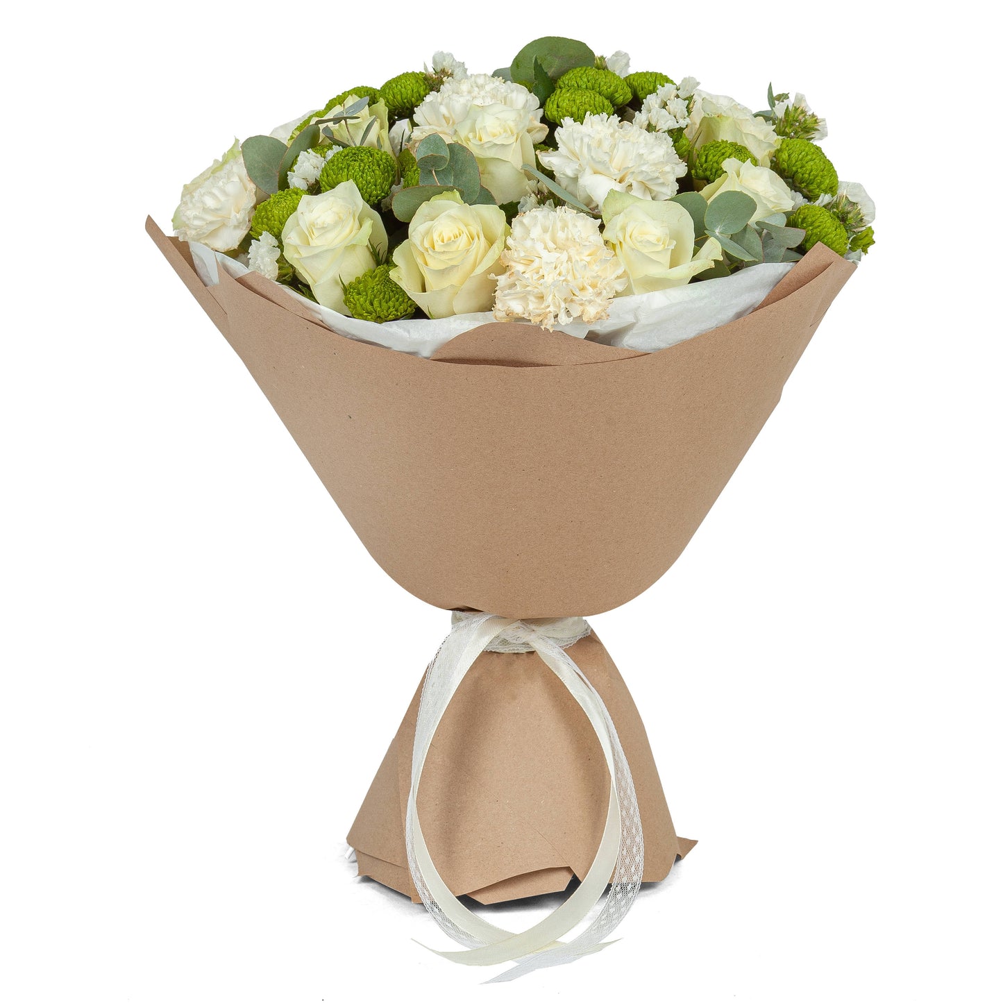 Chloe – White Rose Bouquet