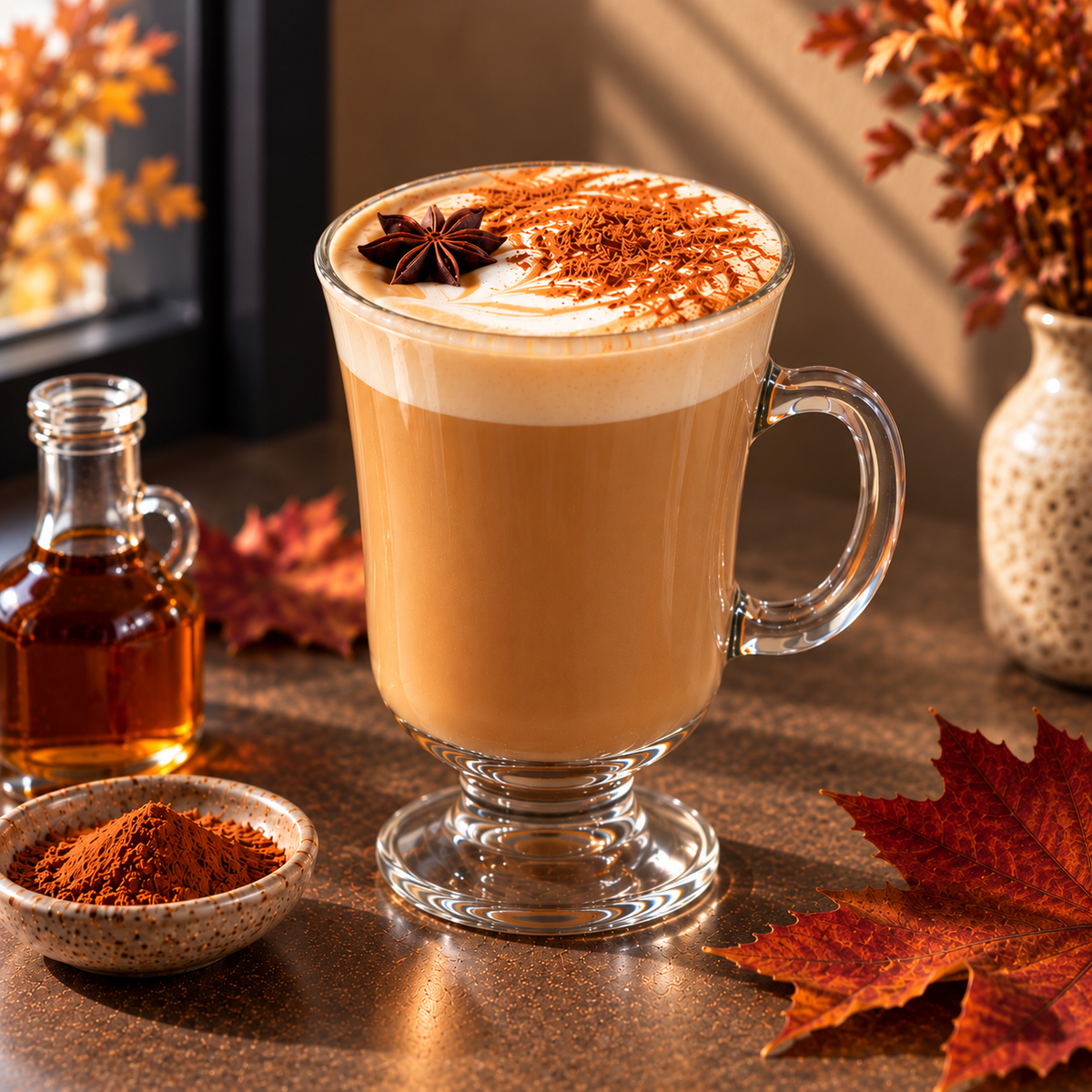 Toasted Maple Latte at Flower Lab Coffee
