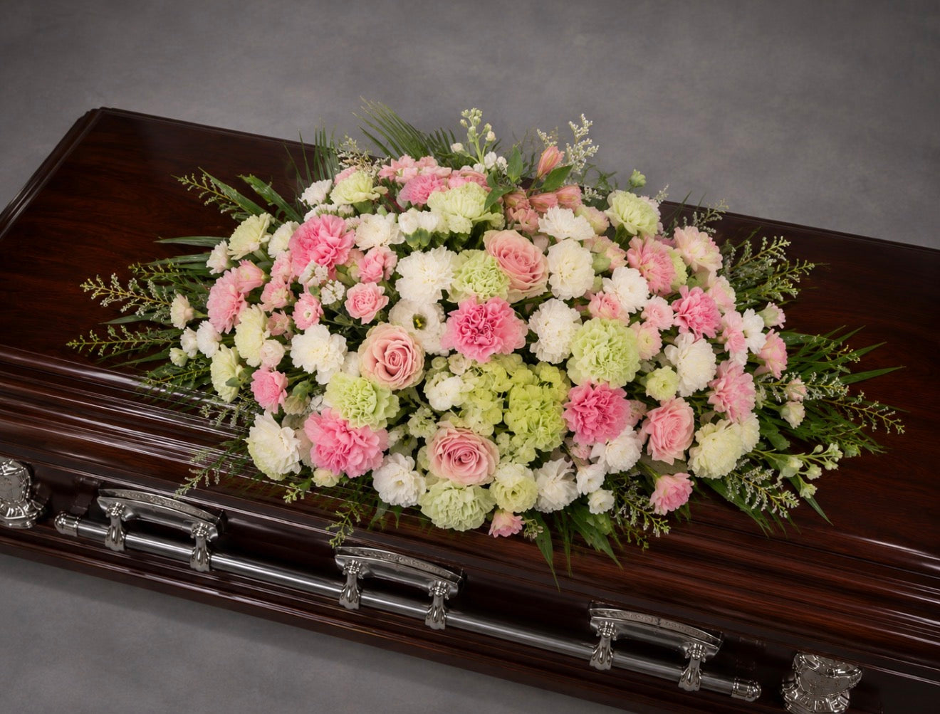 Tender Embrace Casket Spray