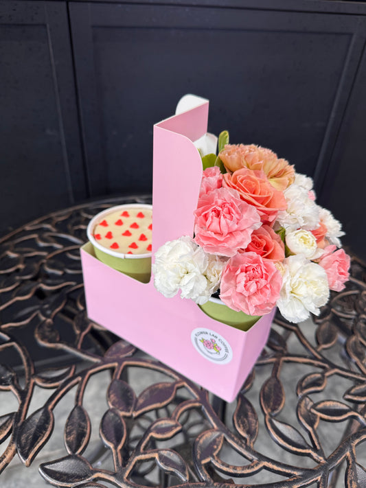 Cake & Flowers Gift Set