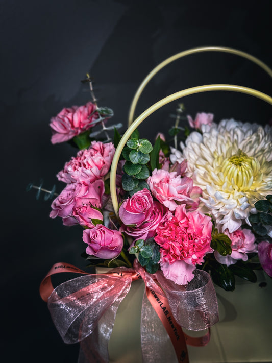 Golden Charm Flower Bag