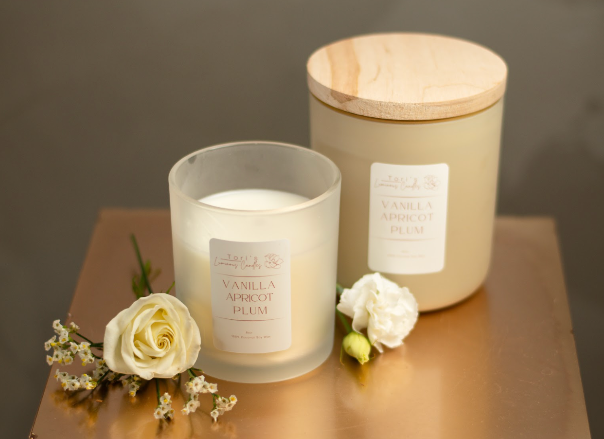 Vanilla · Apricot · Plum Soy Candle