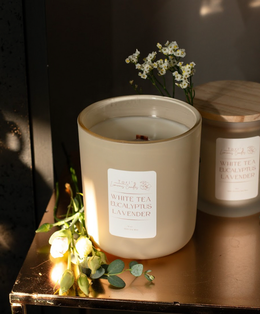 White Tea · Eucalyptus · Lavender Soy Candle