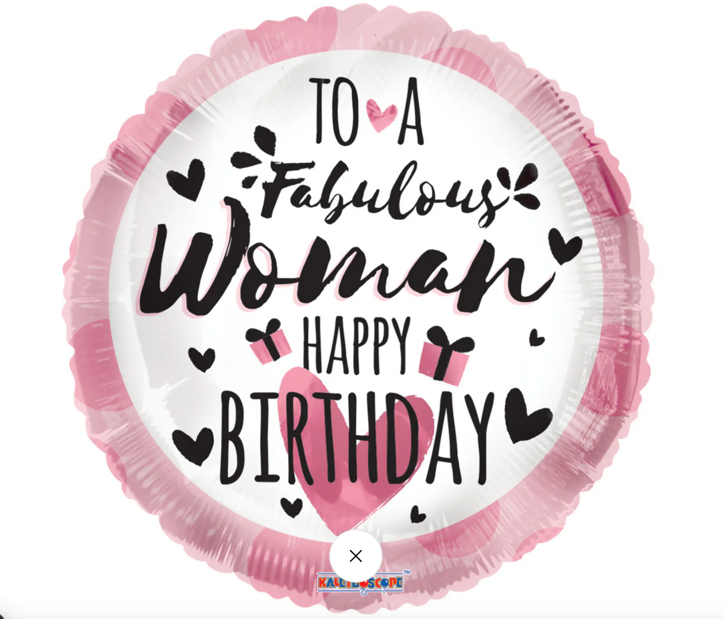 To a Fabulous Woman Happy Birthday 18” Helium Foil Balloon