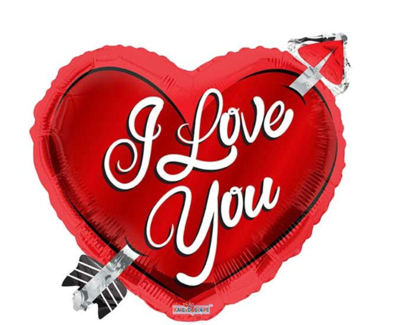 I Love You Heart with Arrow 18” Helium Foil Balloon