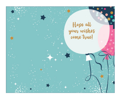 Birthday Balloons – Happy Birthday Greeting Card