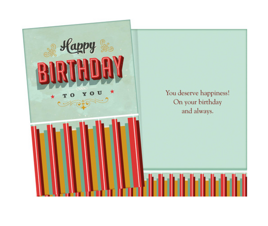 Happy Birthday to You – Classic Birthday Greeting Card