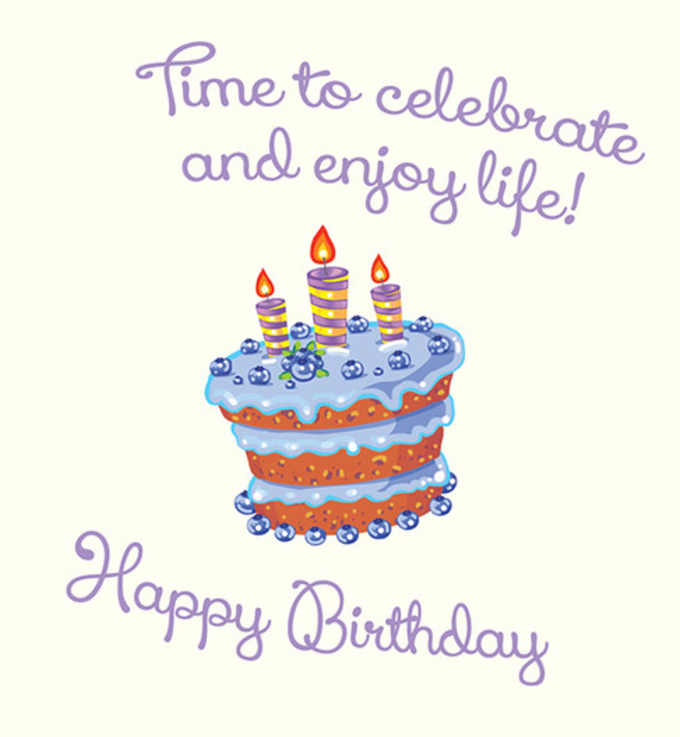 Birthday Time – Celebration Cake Greeting Card