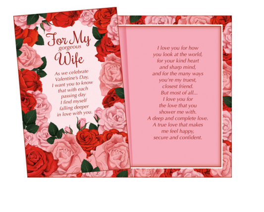 For My Gorgeous Wife – Valentine’s Day Greeting Card