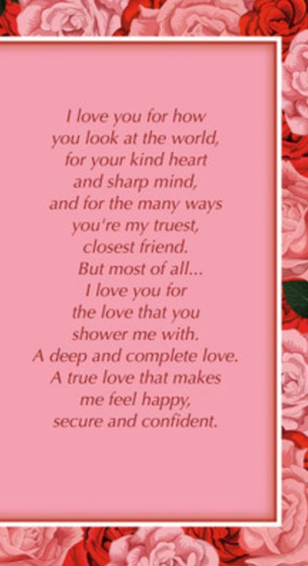 For My Gorgeous Wife – Valentine’s Day Greeting Card