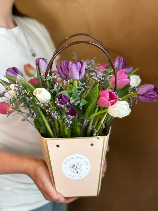 Assorted tulips in bag